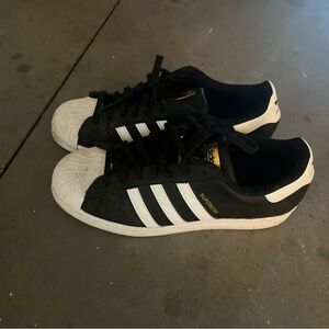 Adidas Superstar Black and White Shoes